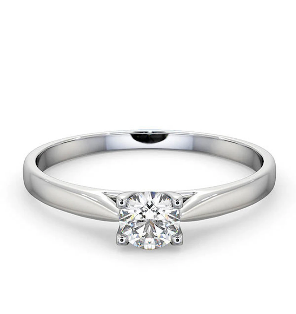 Engagement Ring Grace 0.33ct Lab Diamond H/Si in Platinum