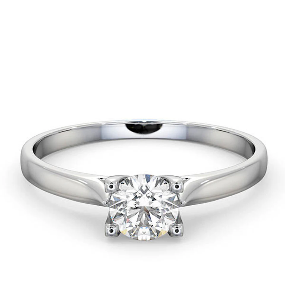 Certified 0.50CT Grace Platinum Engagement Ring G/SI1