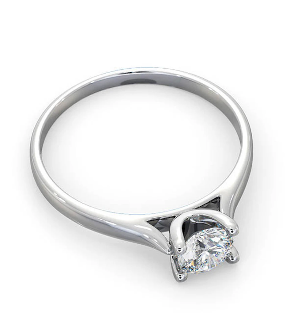 Certified 0.50CT Grace Platinum Engagement Ring G/SI1