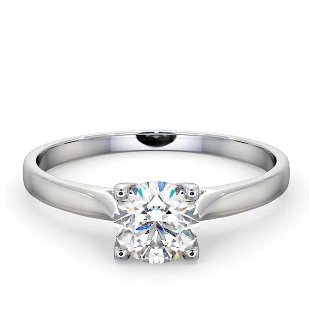 Certified 0.70CT Grace Platinum Engagement Ring G/SI1