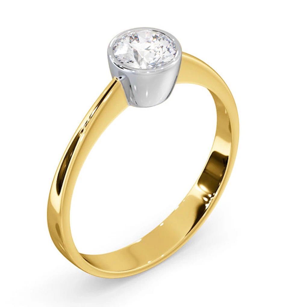 Diamond Engagement Ring - Round Emily 0.50CT 18K Gold