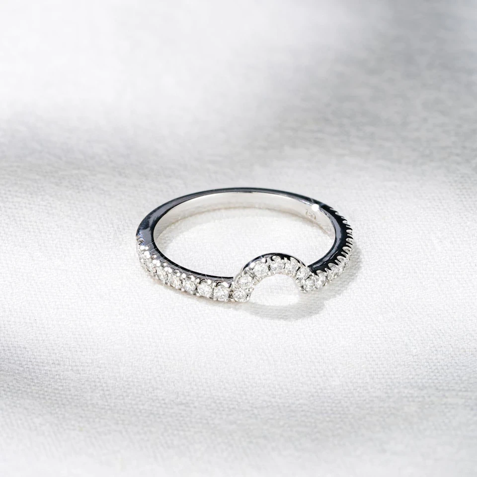 Diana Matching Wedding Band 0.40 ct G/Si Diamond in Platinum