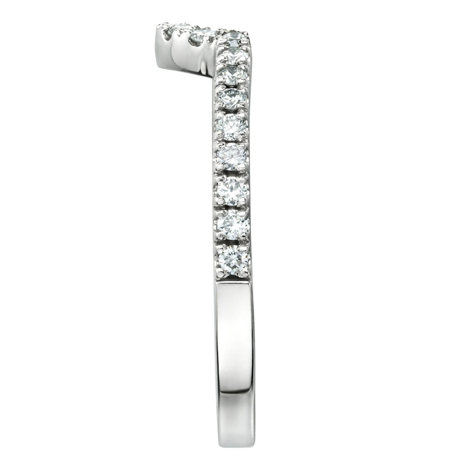 Diana Matching Wedding Band 0.40 ct G/Si Diamond in 18K White Gold
