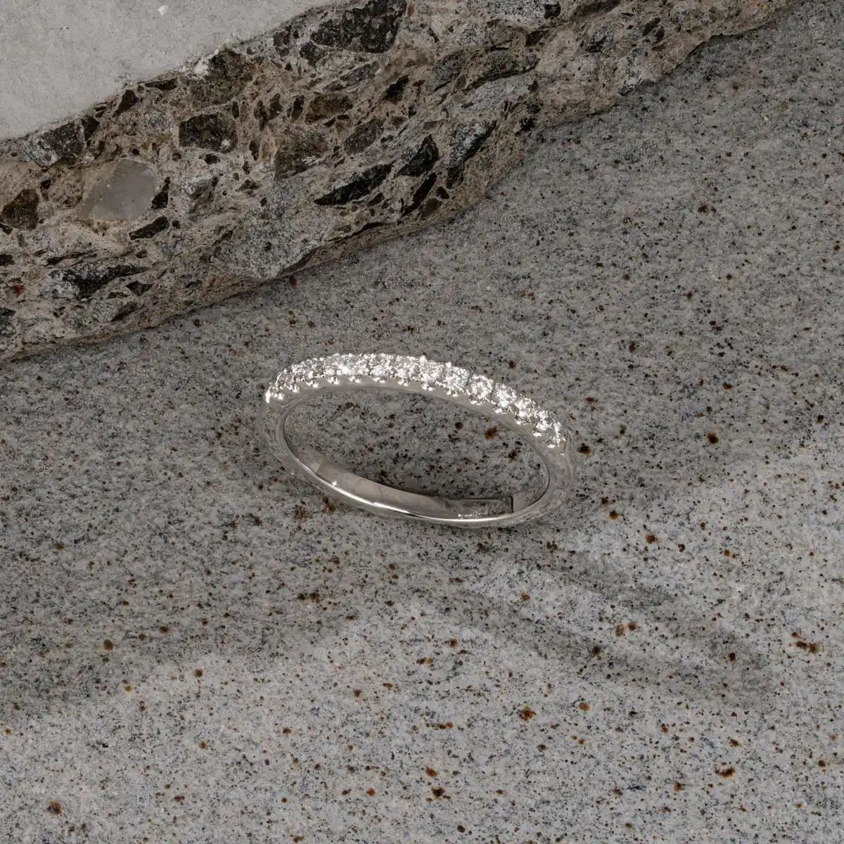 Meghan Matching Wedding Band 0.30ct G/Si Diamond in 18K White Gold