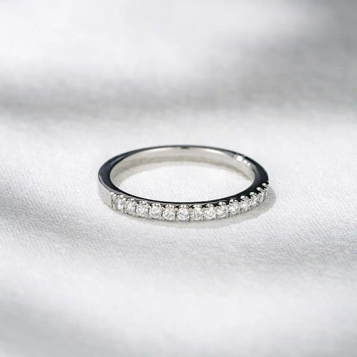 Meghan Matching Wedding Band 0.30ct G/Si Diamond in 18K White Gold