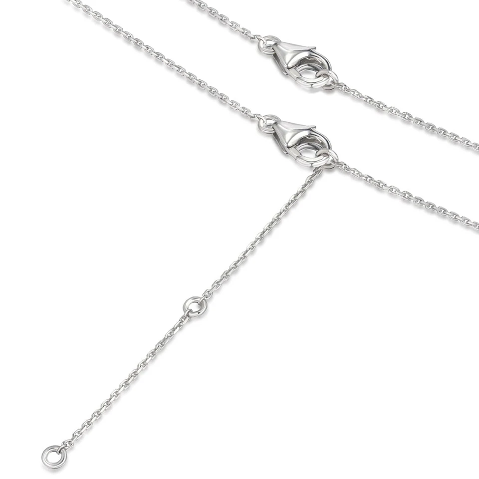 Astra 2.30ct Lab Emerald and Diamond Halo Round Cut Necklace in Silver
