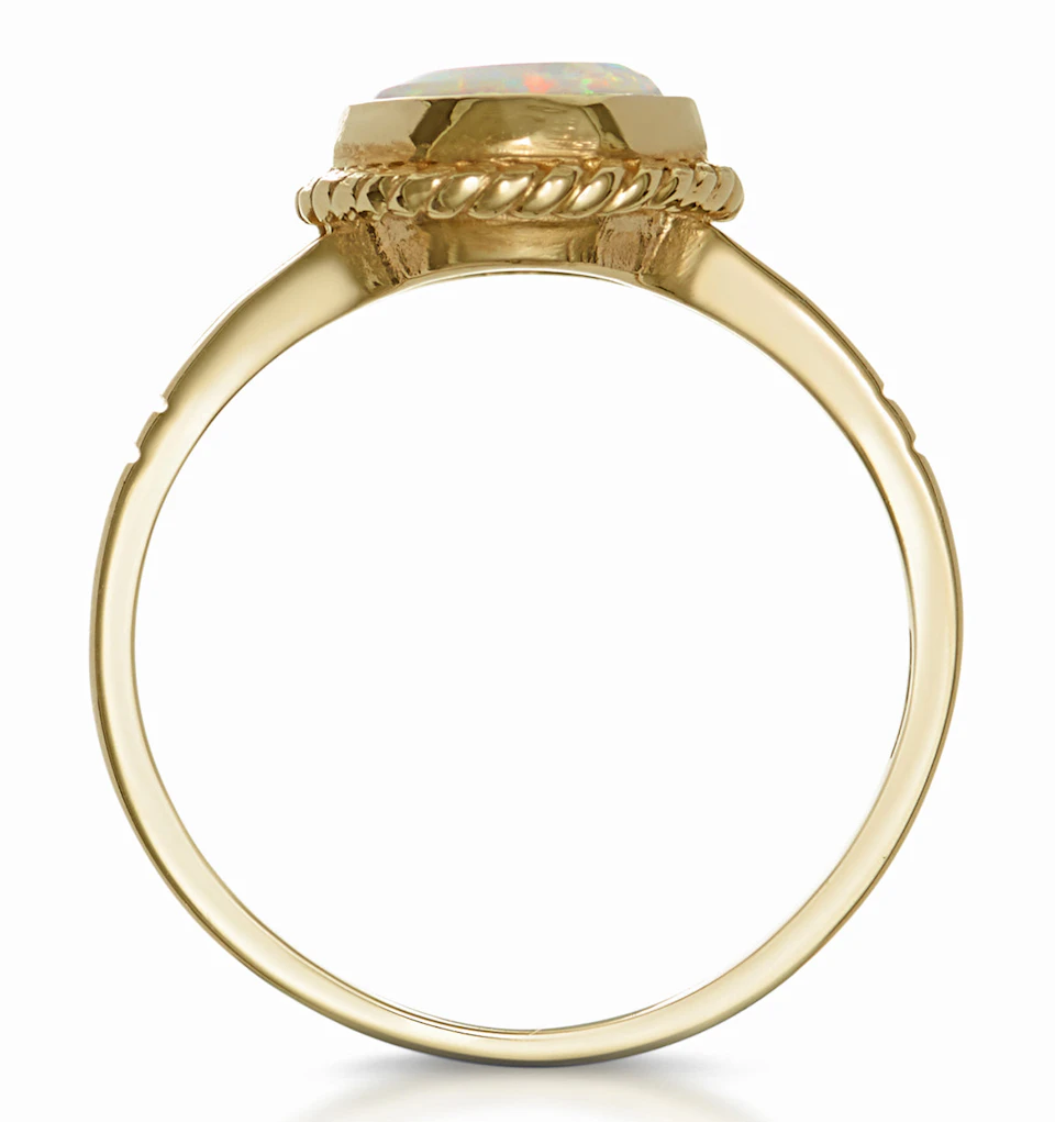 Opal 1.02CT 9K Yellow Gold Ring