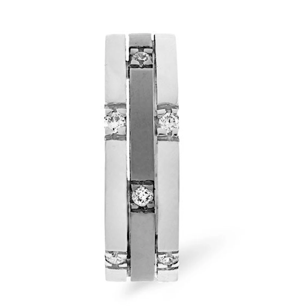 Mens 0.37ct G/Vs Diamond Platinum Dress Ring