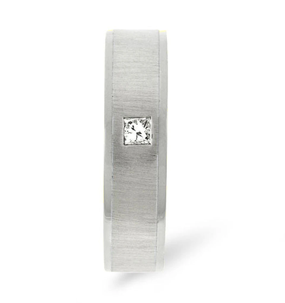 Mens 0.07ct H/Si Diamond Platinum Dress Ring
