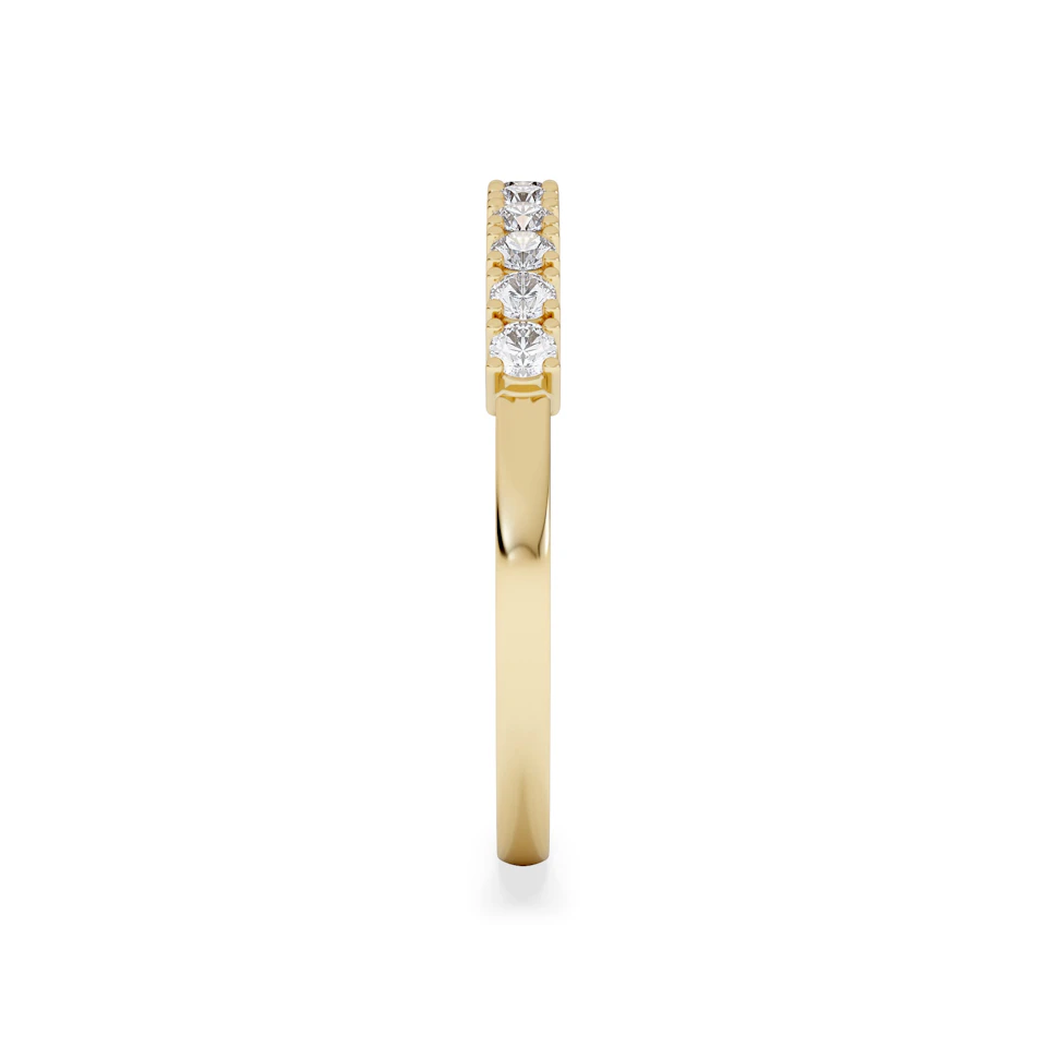 Twilight Lab Diamond 0.30ct H/SI Half Eternity Ring in 18K Gold Vermeil