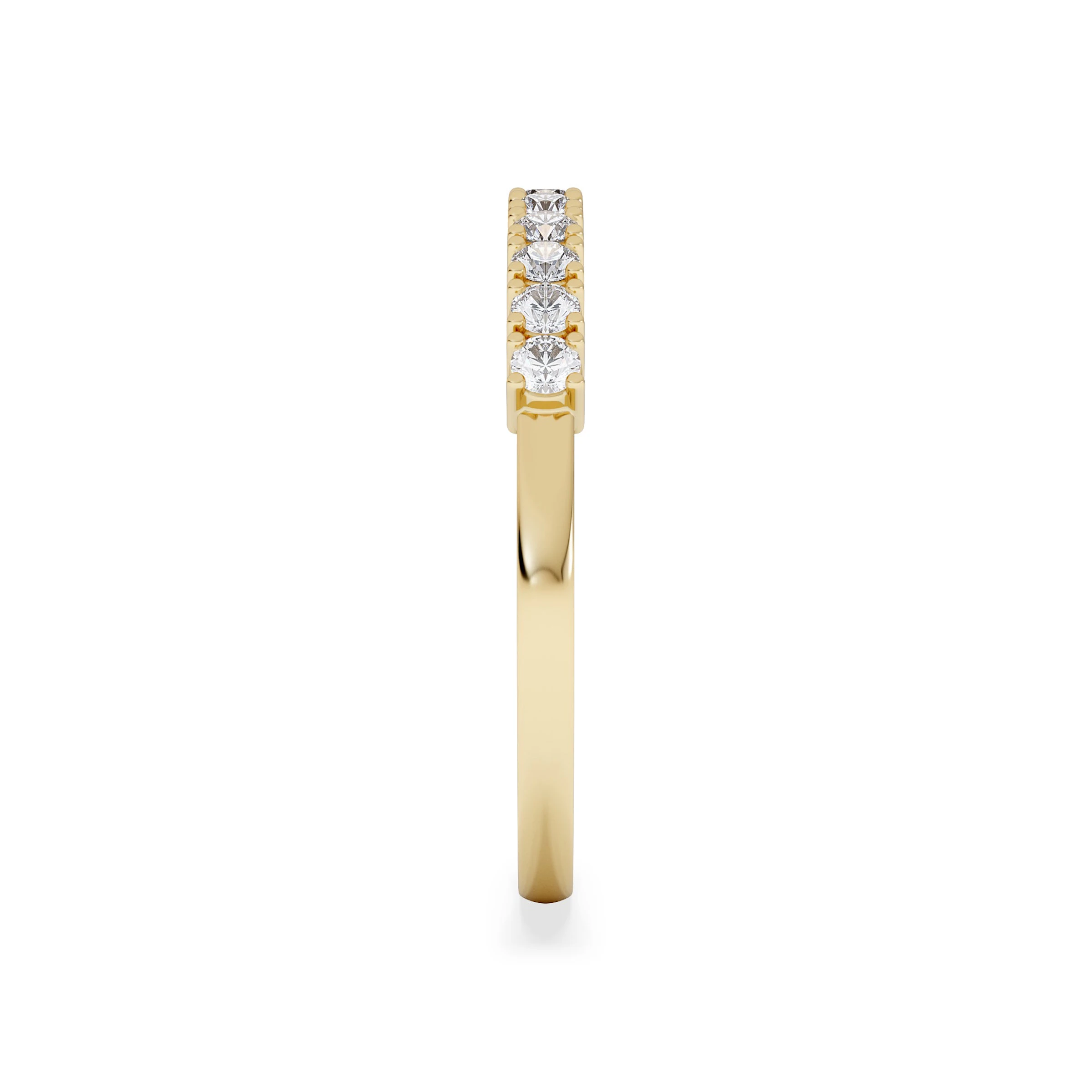 Twilight Lab Diamond 0.30ct H/SI Half Eternity Ring in 18K Gold Vermeil