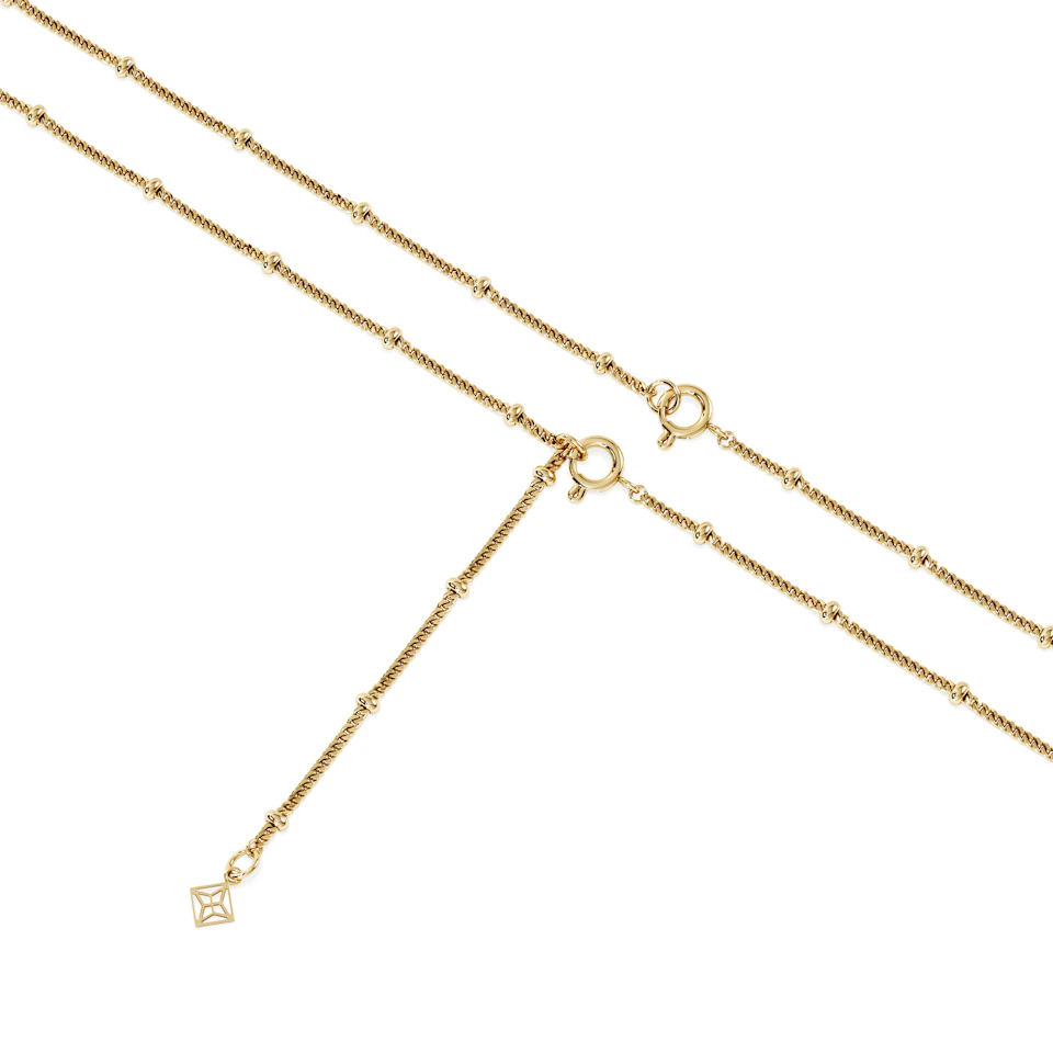 Zodiac Sagittarius Necklace Medallion Lab Grown 0.02ct in 18K Gold Vermeil