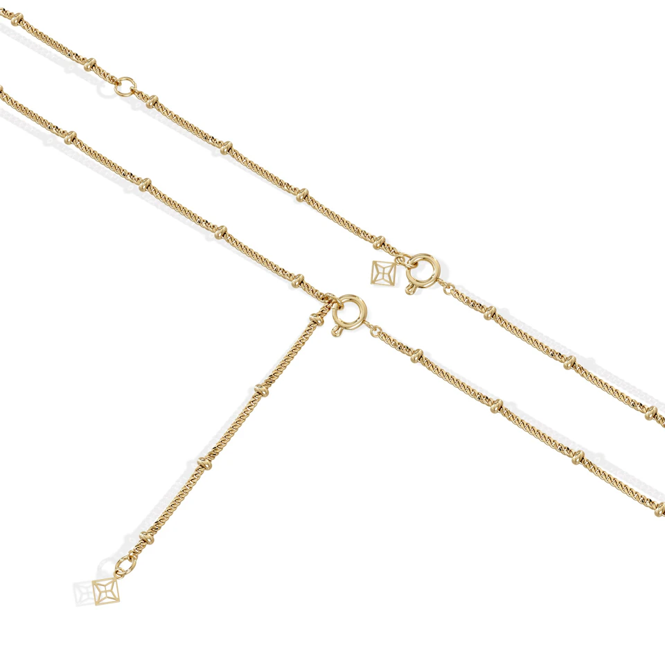 Astrology Aquarius 0.07ct Lab Grown Diamond Medallion Pendant Necklace in 18K Gold Vermeil