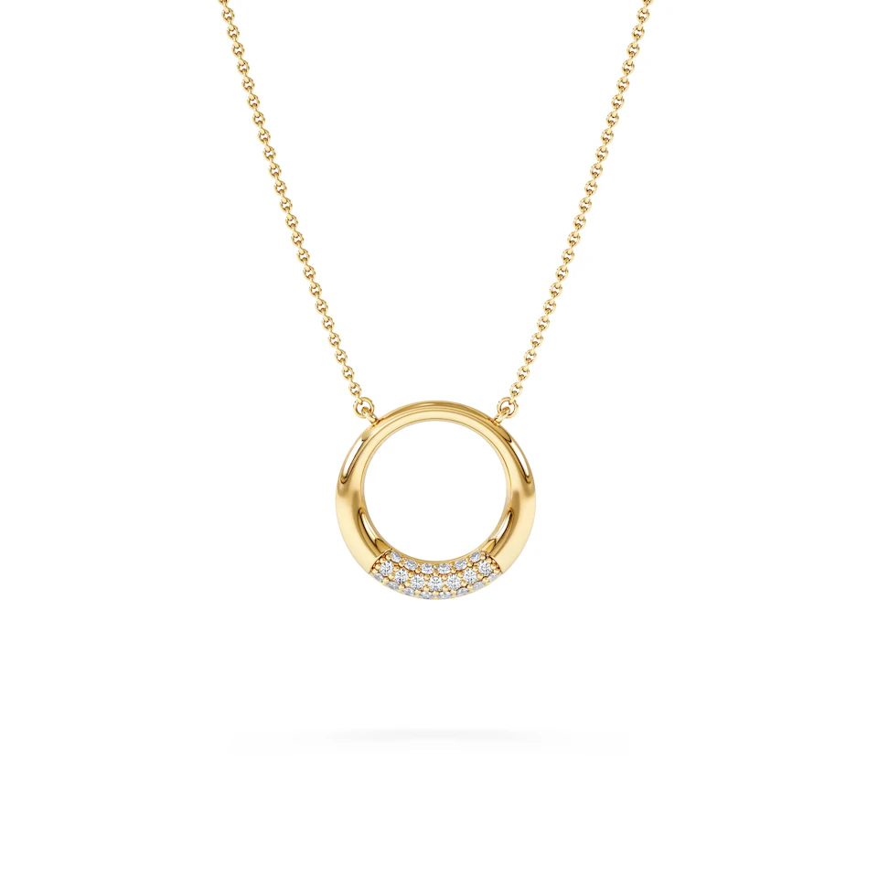 Luna 0.30ct Lab Diamond Necklace in 18K Vermeil