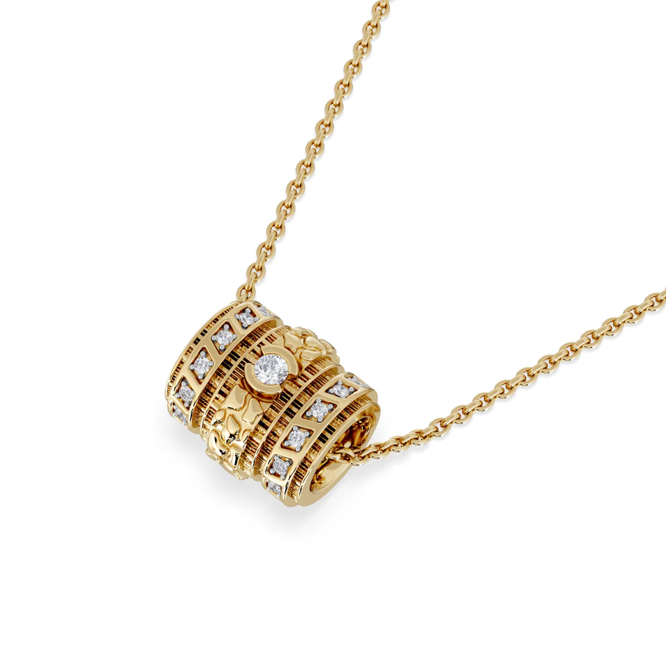 Bond 0.14ct Lab Diamond Necklace in 18K Gold Vermeil