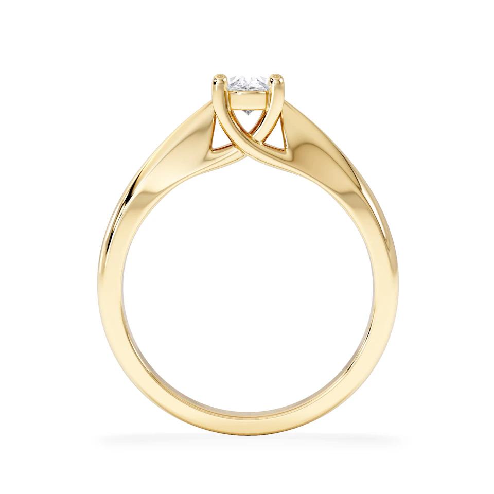 Naomi Oval Cut Lab Diamond Engagement Ring 0.50ct H/SI in 9k Gold