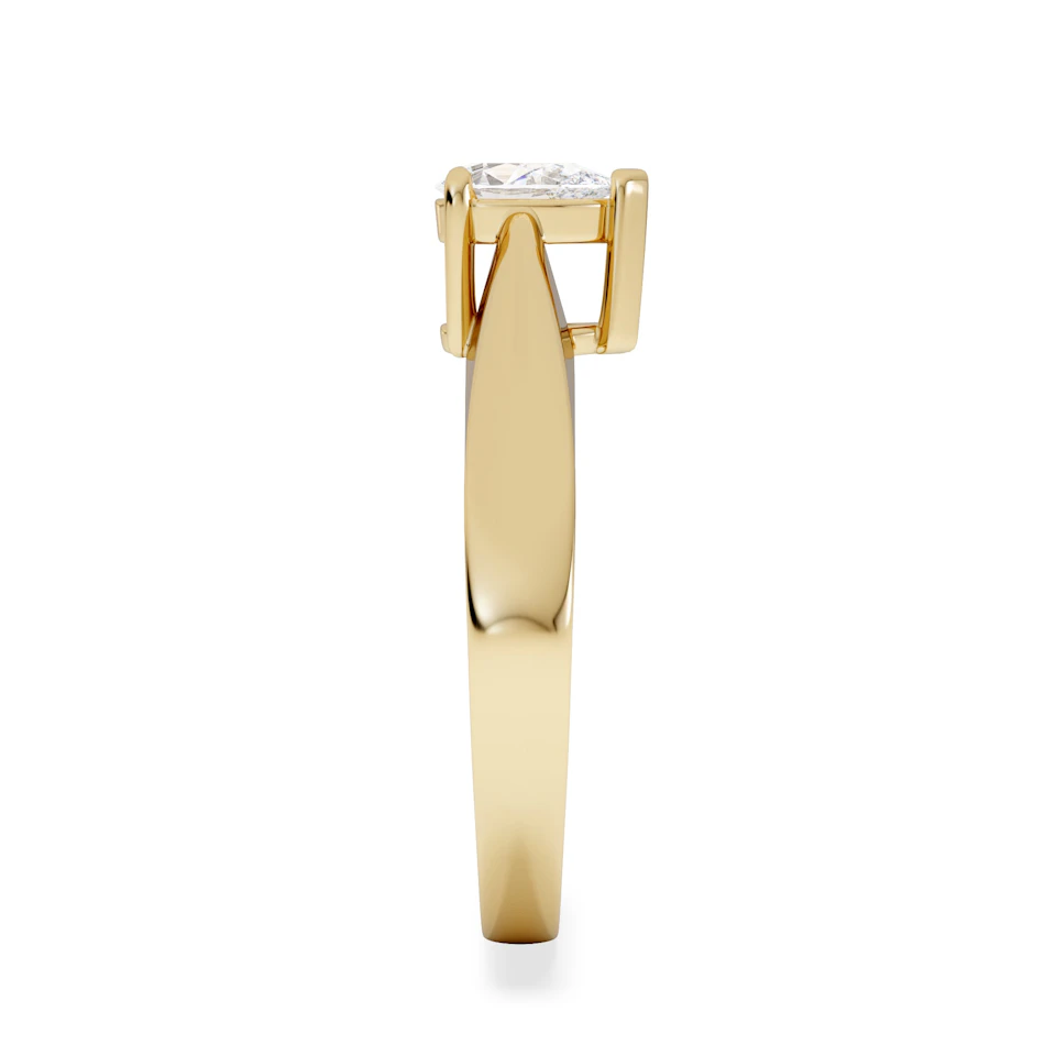 Naomi Pear Cut Lab Diamond Engagement Ring 0.50ct H/SI in 9k Gold