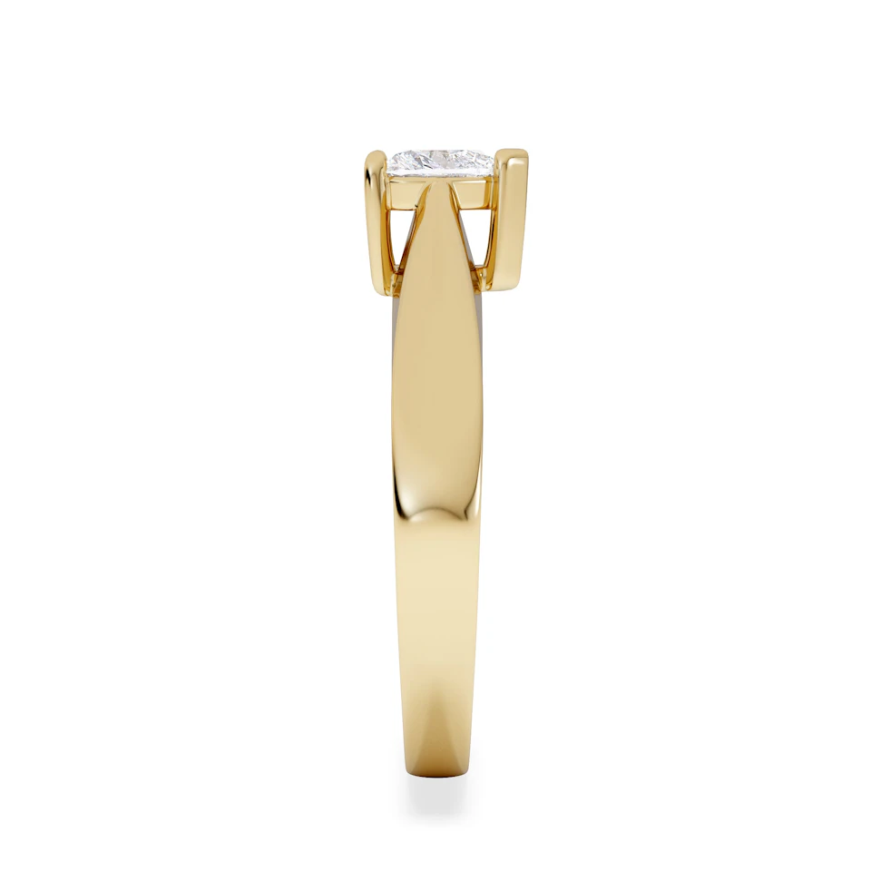 Naomi Heart Cut Lab Diamond Engagement Ring 0.50ct H/SI in 18k Gold Vermeil
