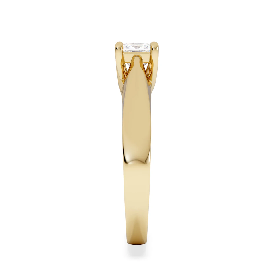 Naomi Princess Cut Lab Diamond Engagement Ring 0.50ct H/SI in 18k Gold Vermeil