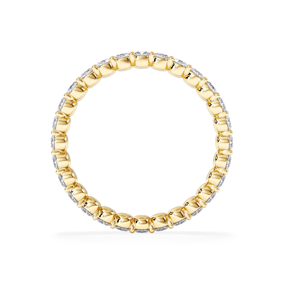 Chloe Lab Diamond 1.00ct Eternity Ring F/VS in 18K Gold Vermeil