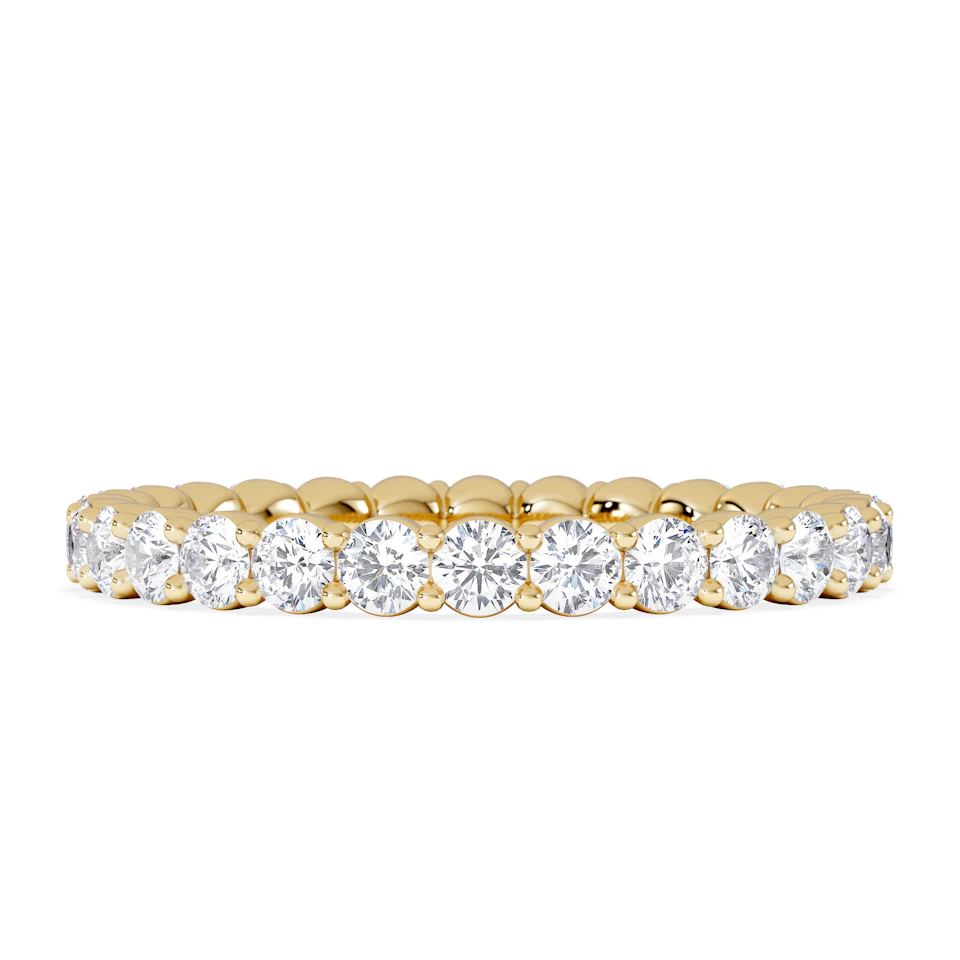 Chloe Lab Diamond 1.00ct Eternity Ring F/VS in 18K Gold Vermeil