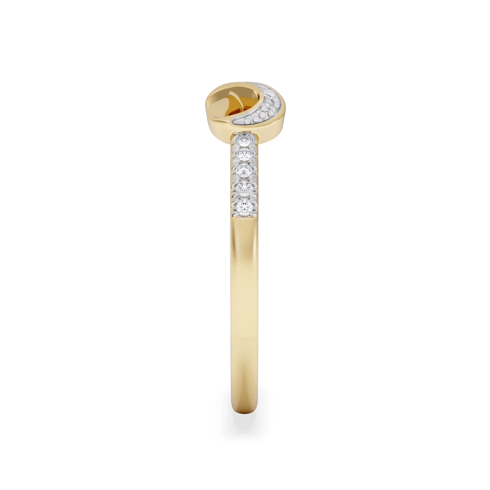 Infinity Love 0.13ct Lab Diamond Pavé Ring in 18K Gold Vermeil