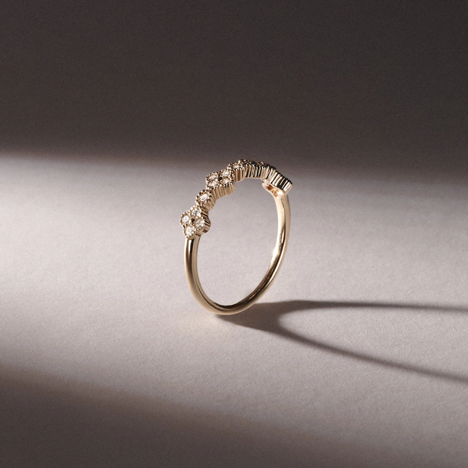 Alegria Lab Diamond Ring 0.27ct in 18k Gold Vermeil