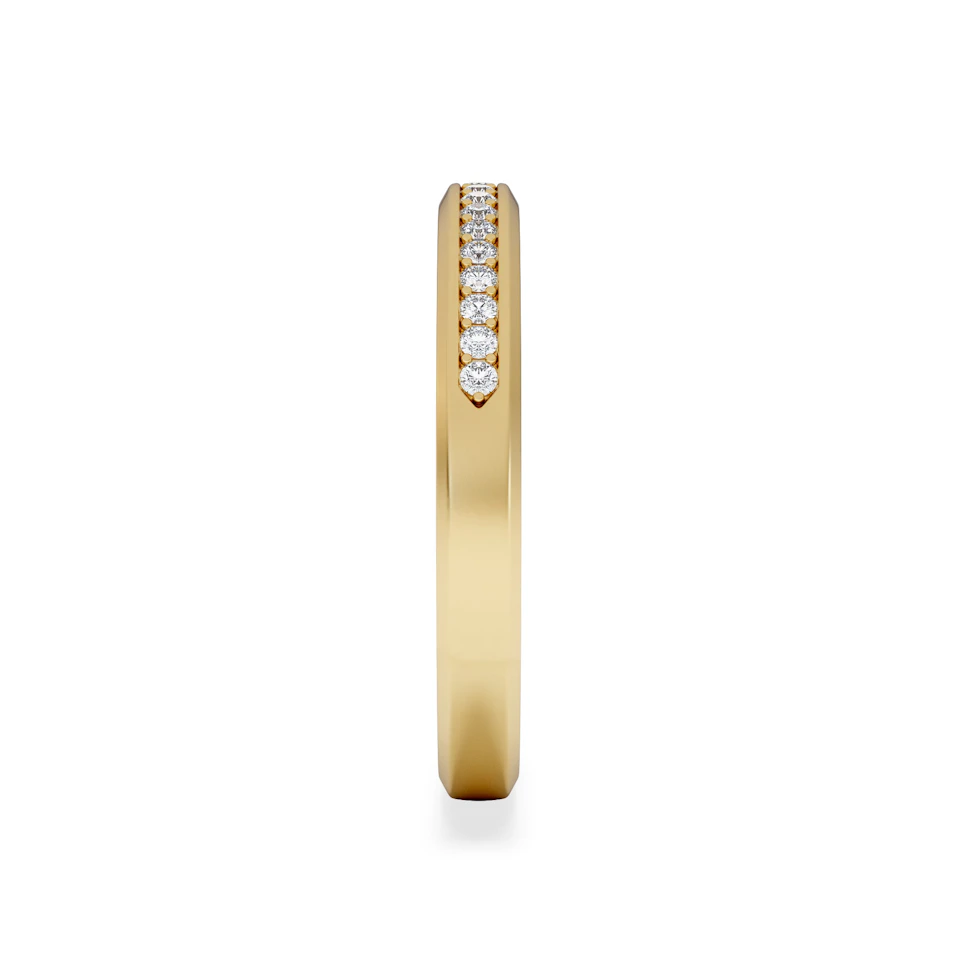 Lab Diamond Heritage Grain 0.15ct H/SI in 18K Gold Vermeil