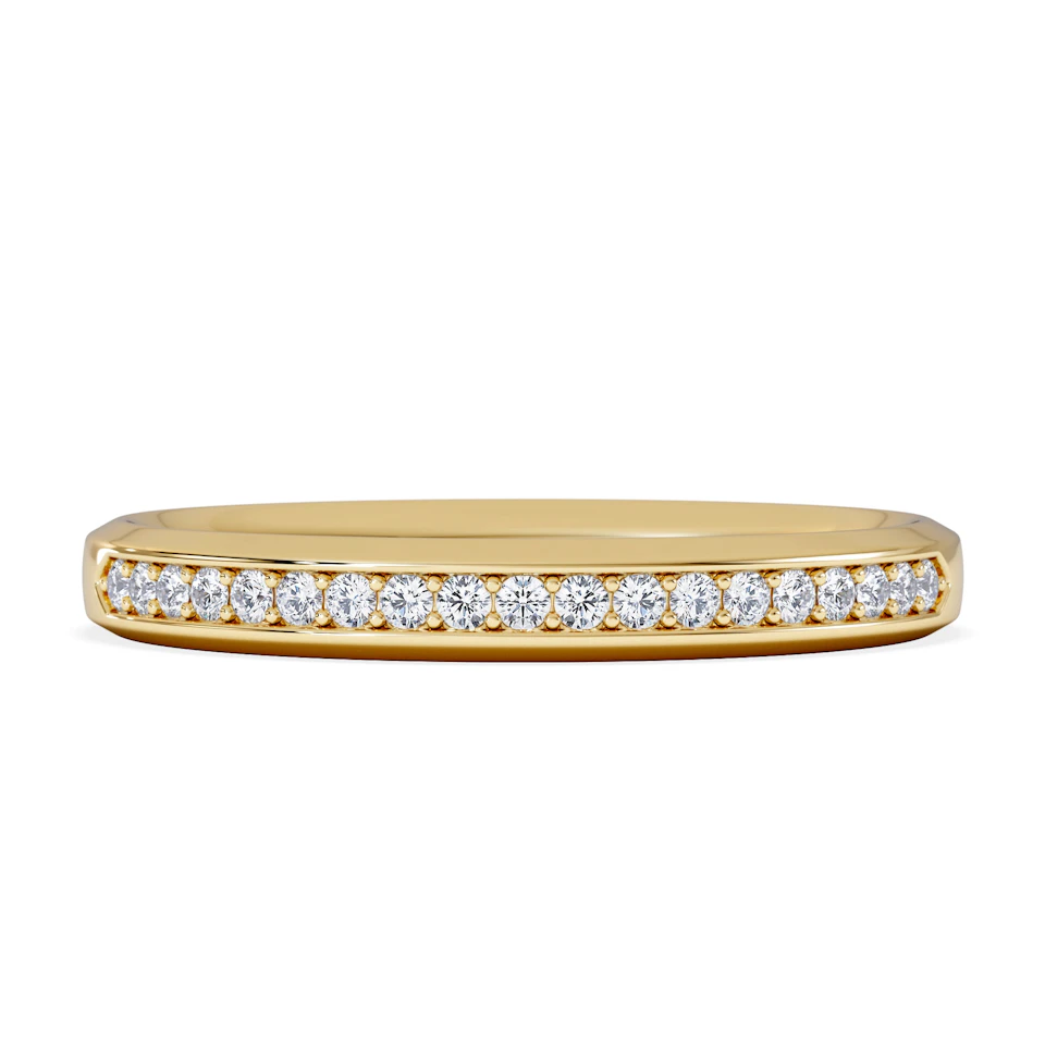 Lab Diamond Heritage Grain 0.15ct H/SI in 18K Gold Vermeil