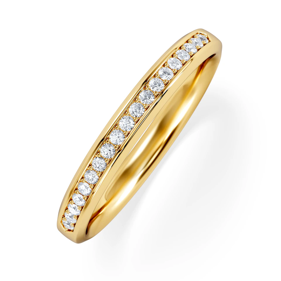 Lab Diamond Heritage Grain 0.15ct H/SI in 18K Gold Vermeil