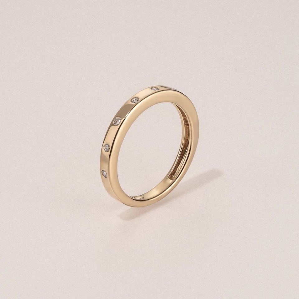 Élan 0.90ct Lab Diamond Ring in 18K Gold Vermeil