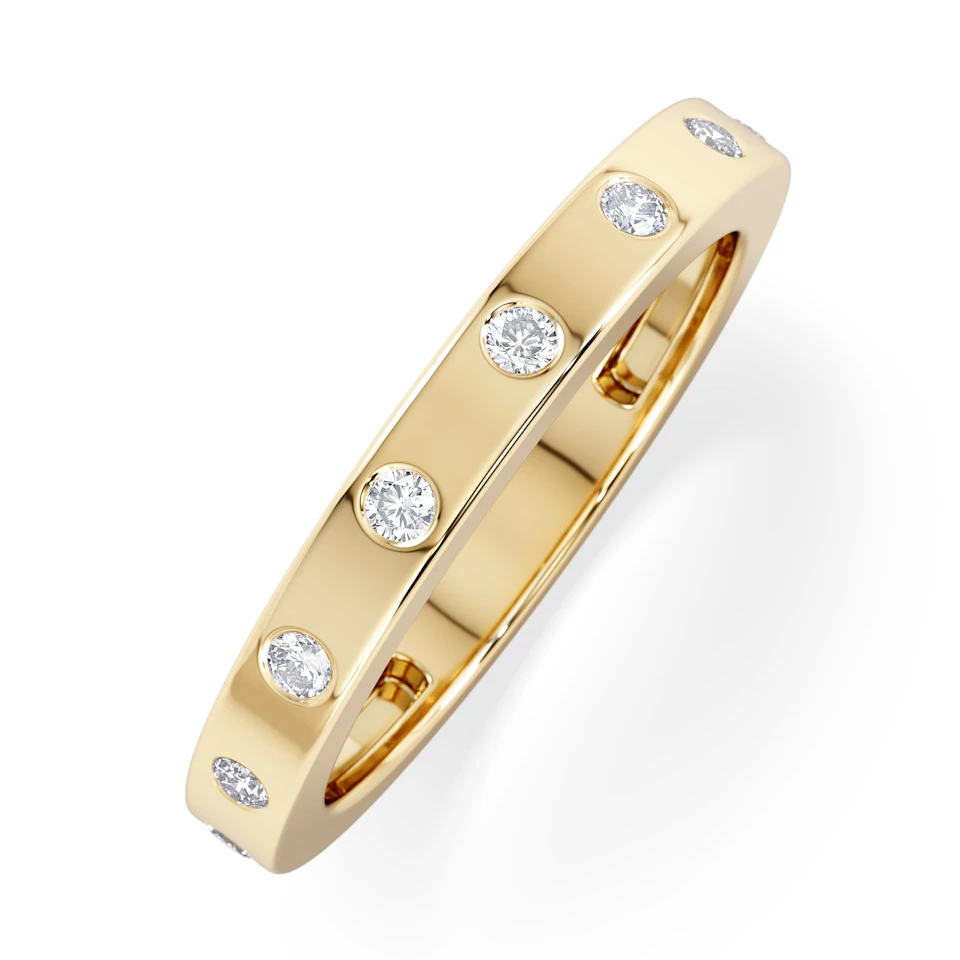 Élan 0.90ct Lab Diamond Ring in 18K Gold Vermeil