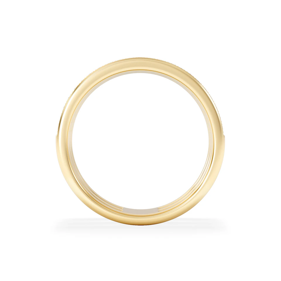 Trinity Curve 0.20ct Lab Diamond Stacking Ring in 18K Gold Vermeil