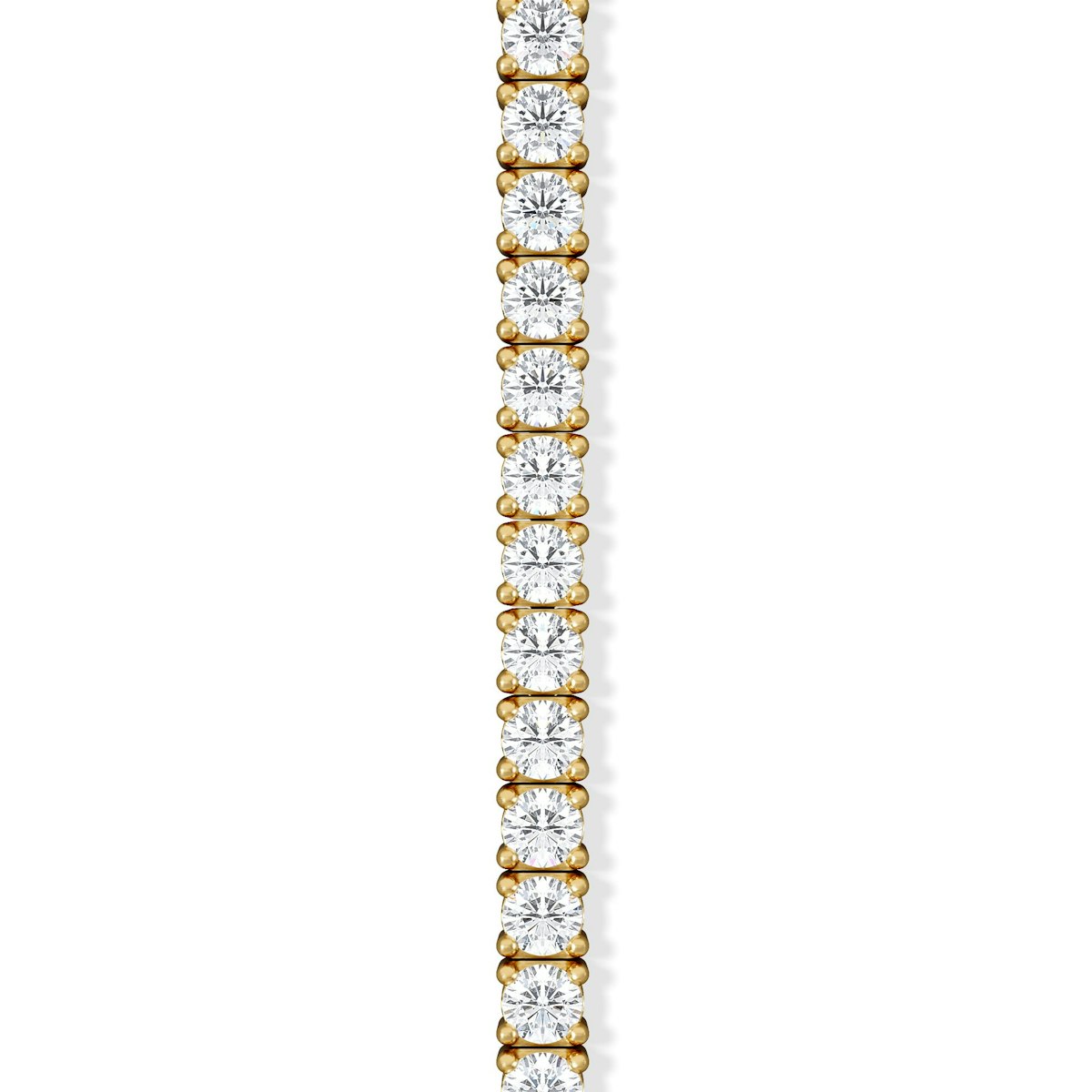 1.5ct Lab Diamond Tennis Bracelet Claw Set in 18K Gold Vermeil