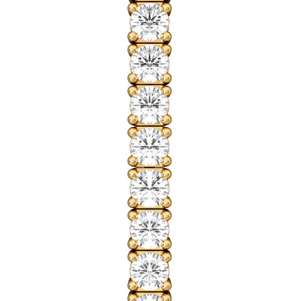 Lab Diamond Tennis Bracelet 3.00ct in 18K Gold Vermeil