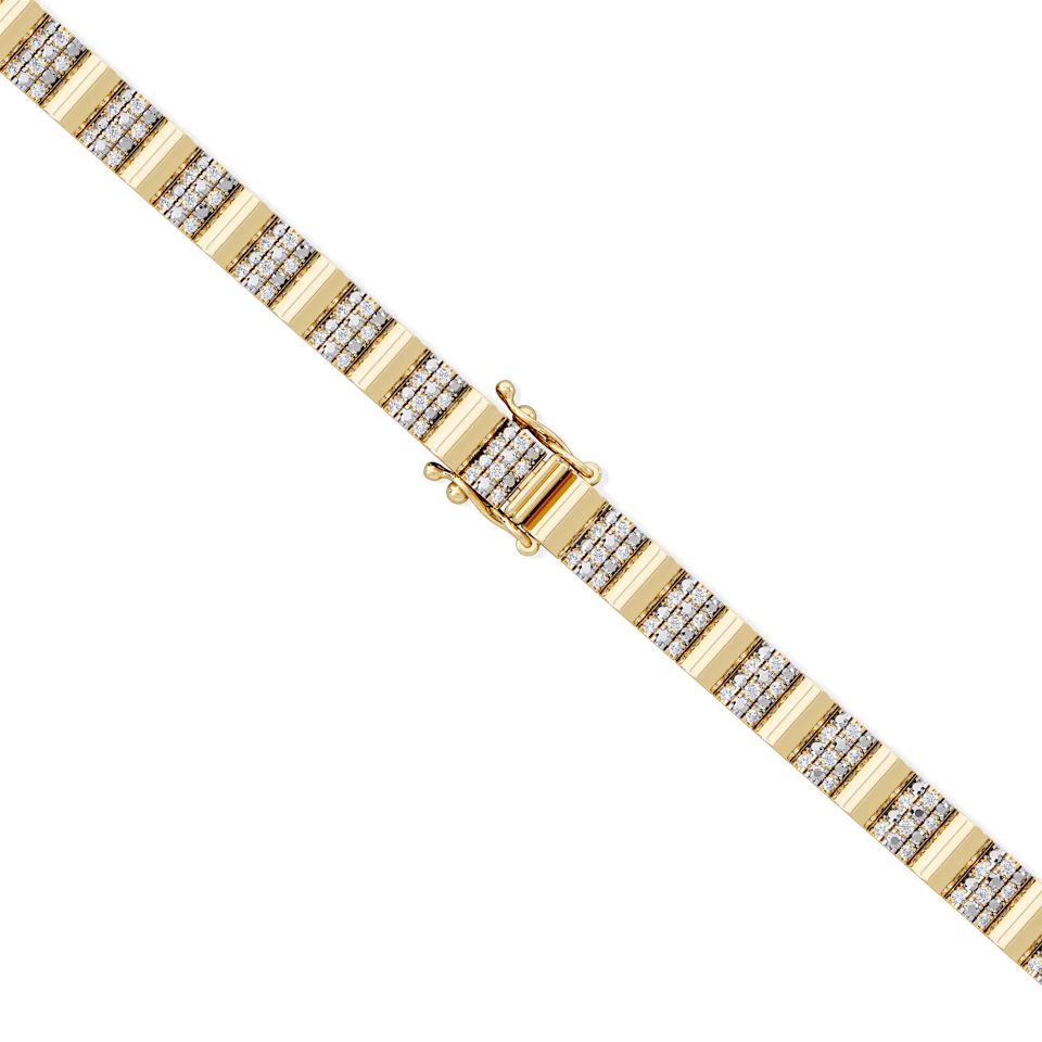 Contour 0.55ct Lab Diamond Bracelet in Gold Vermeil