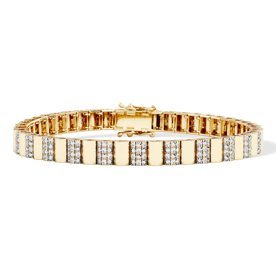 Contour 0.55ct Lab Diamond Bracelet in Gold Vermeil