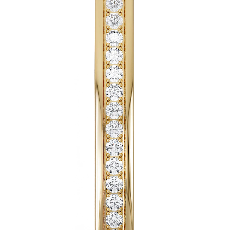 Heritage 0.50ct Round Cut Lab Diamond Bangle in 18K Gold Vermeil