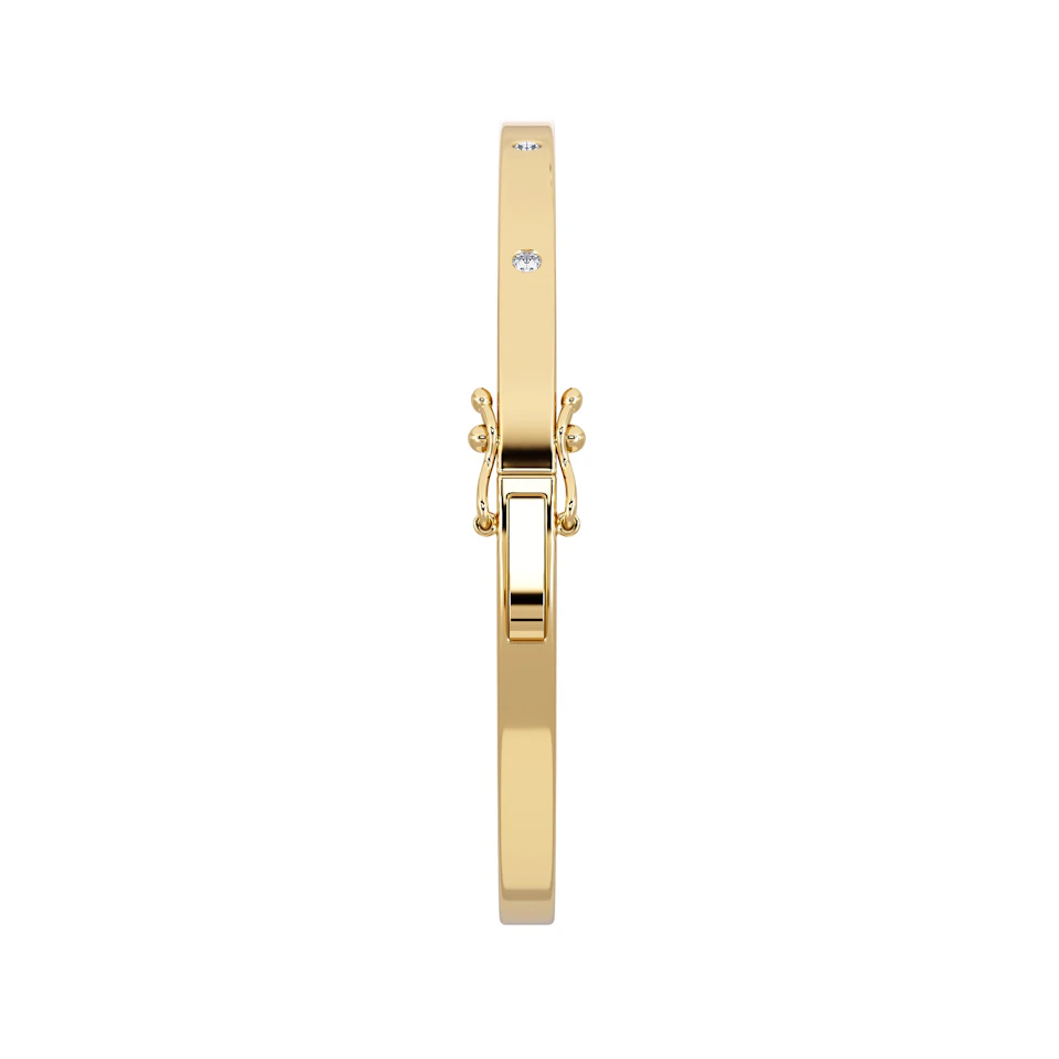 Élan 0.15ct Lab Diamond Bangle in18K Gold Vermeil