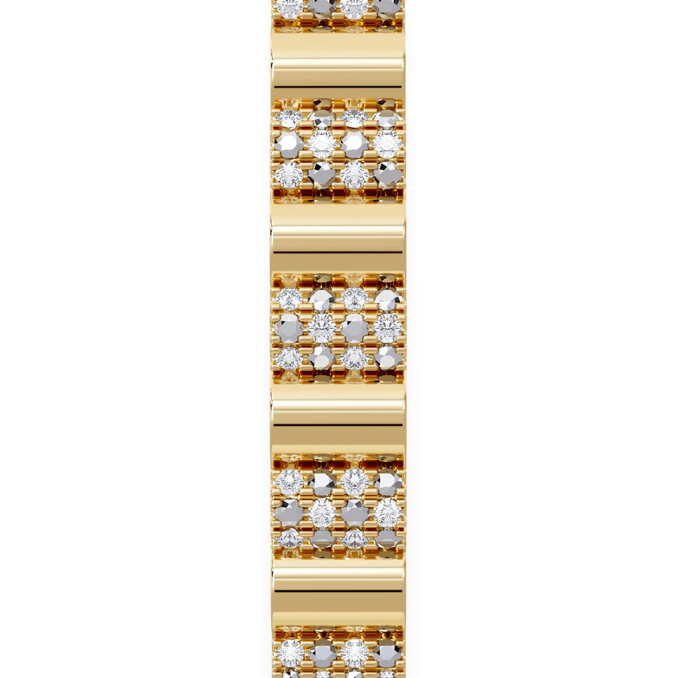 Contour 0.50ct Lab Diamond Bangle in Gold Vermeil