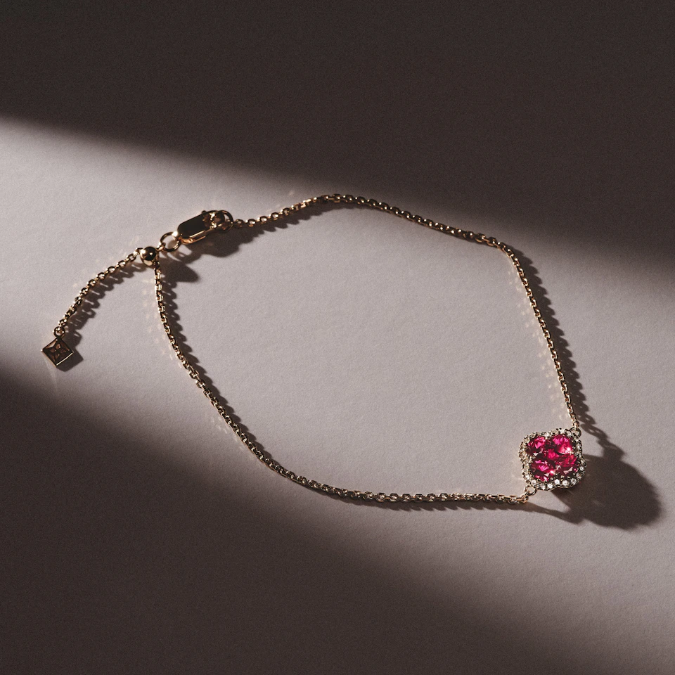 Alegria Lab Ruby Bracelet 0.90ct in 18k Gold Vermeil