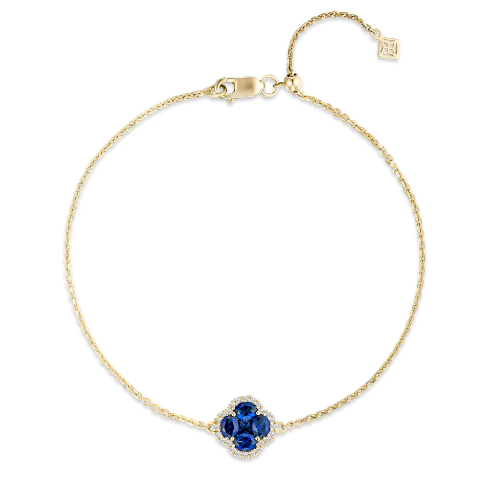 Alegria Lab Sapphire Bracelet 1.00ct in 18k Gold Vermeil