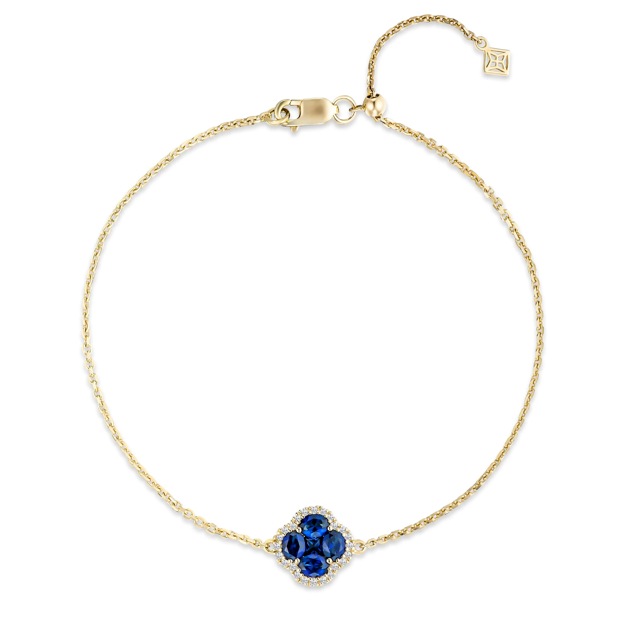 Alegria Lab Sapphire Bracelet 1.00ct in 18k Gold Vermeil