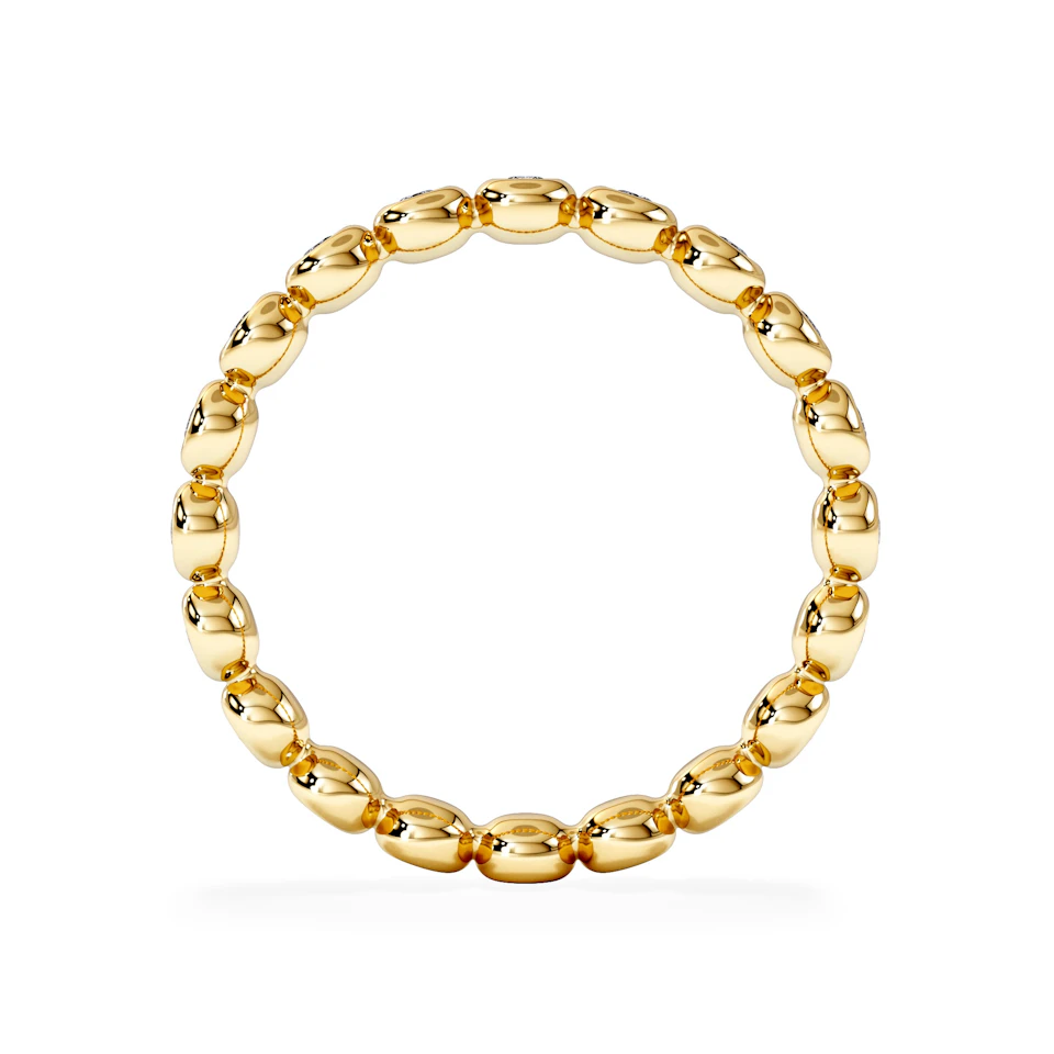 Lab Diamond Rubover Eternity Ring 0.33ct in 9K Gold