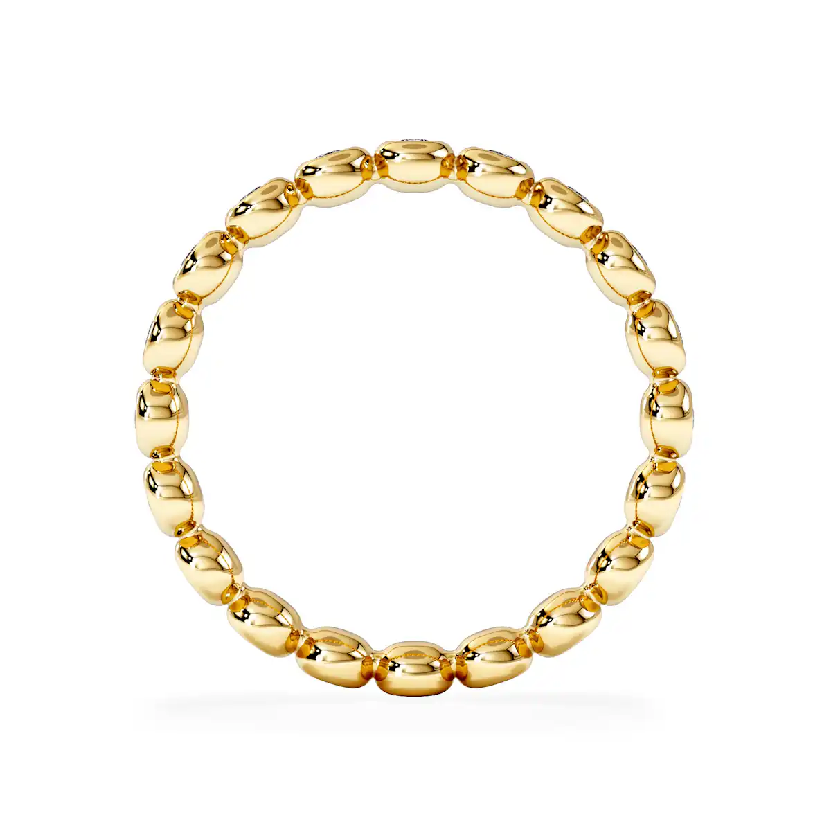 Lab Diamond Rubover Eternity Ring 0.33ct in 18K Gold Vermeil