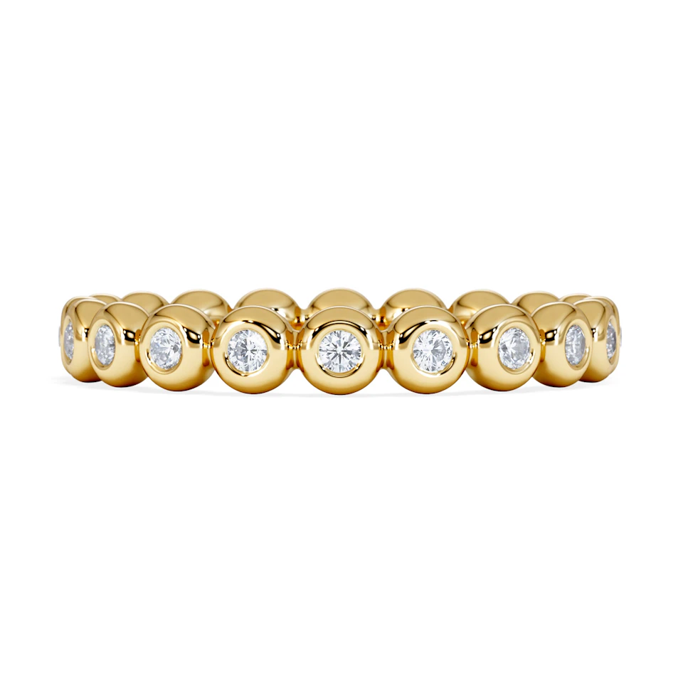 Lab Diamond Rubover Eternity Ring 0.33ct in 9K Gold