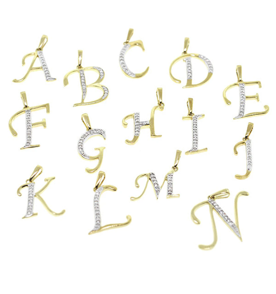 9K Gold Diamond Initial 'S' Necklace 0.05ct