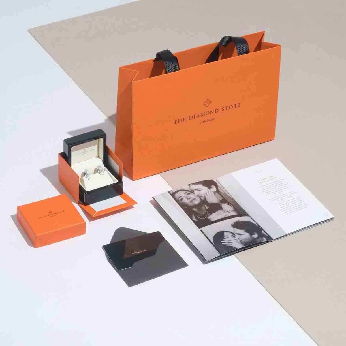 Ear Climber Life Journey 0.50ct Lab Diamond Earrings 9K White Gold