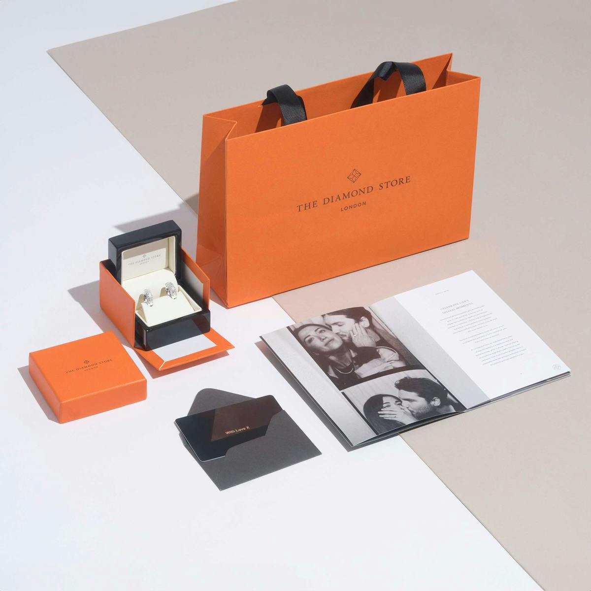 Halo Diamond Earrings - Ella 18K White Gold 0.84ct G/Vs FG26