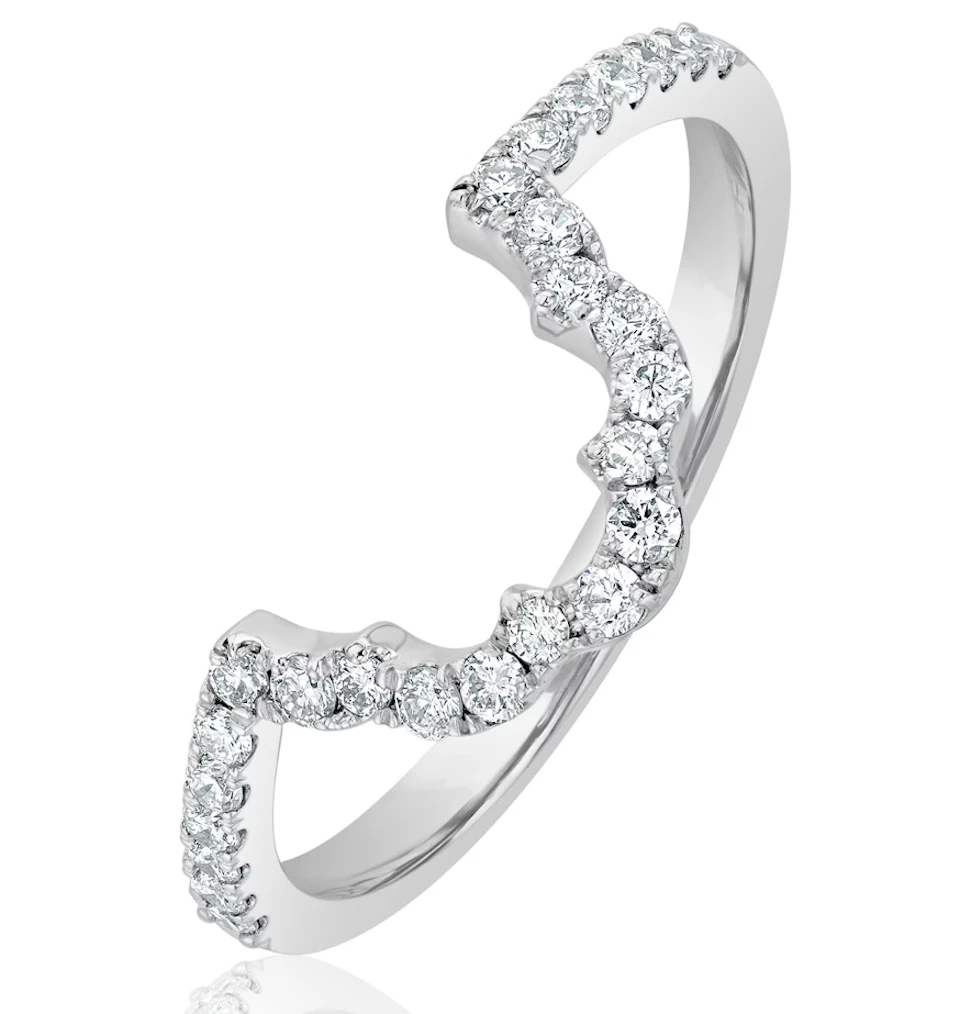 0.30ct H/SI Lab Diamond Matching Wedding Ring Lab Diamond in 9K White Gold